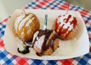Deep fried Cheesecake Trio