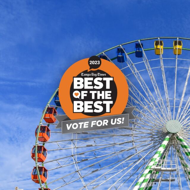 Hey Tampa Bay – show your love and support for us by casting your vote🤩 The Florida State Fair is under the below categories in Arts & Entertainment!
✅Festival
✅Local Tourist Attraction

Vote Now at the link in our bio!!